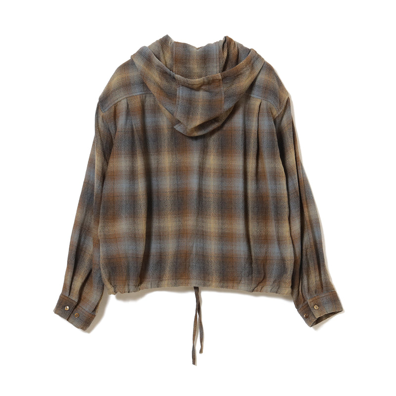 Francis Ombre Hooded Shirt Jacket