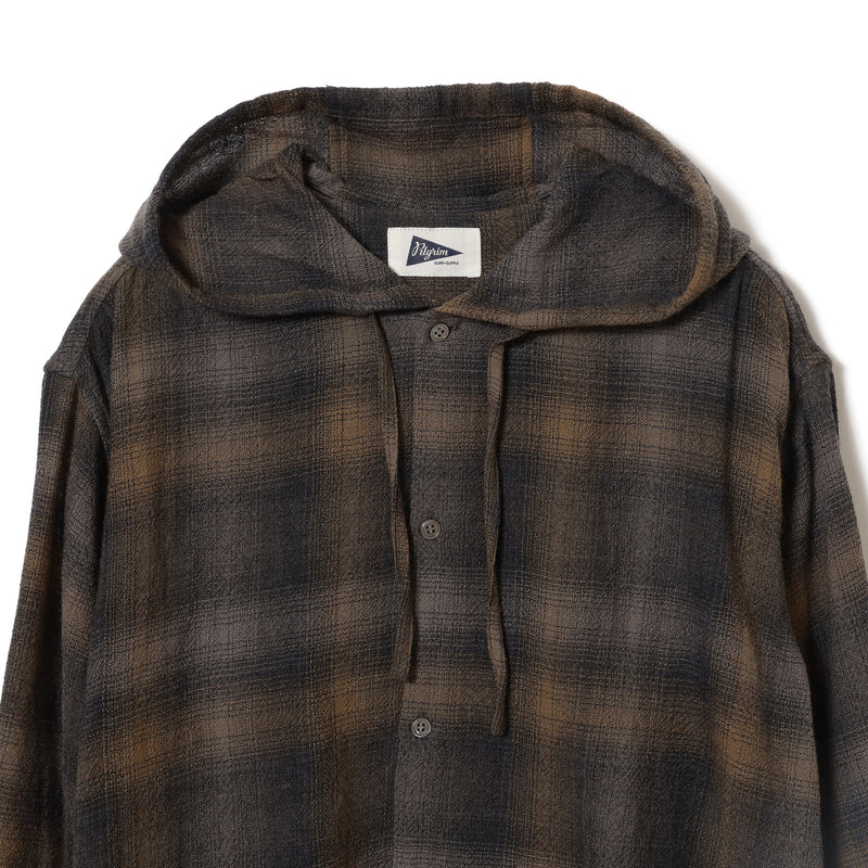 Francis Ombre Hooded Shirt Jacket