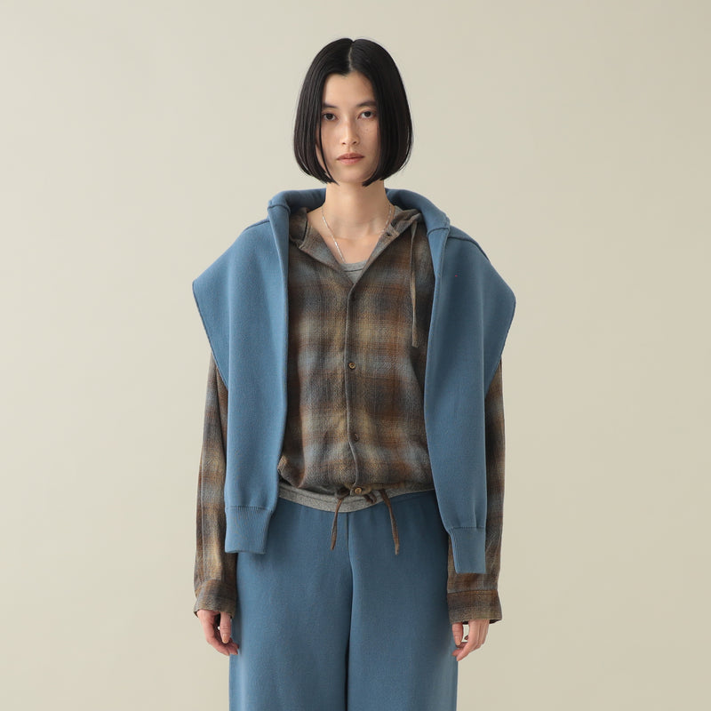 Francis Ombre Hooded Shirt Jacket