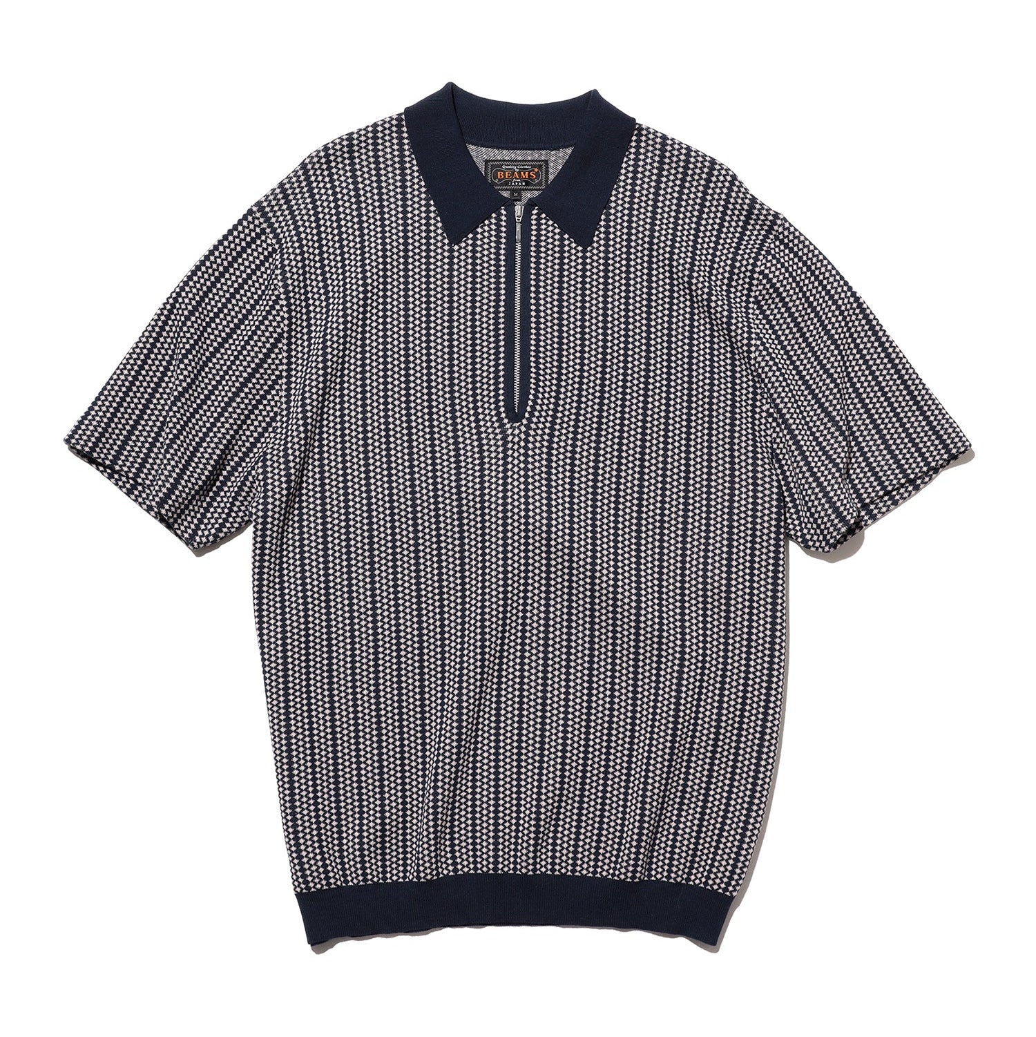 トップス 50s Pilgrim PoloShirt Half Zip Knit Polo Shirt