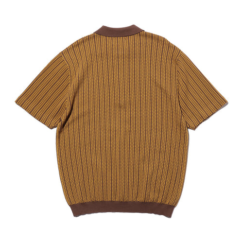 Half Zip Knit Polo Shirt