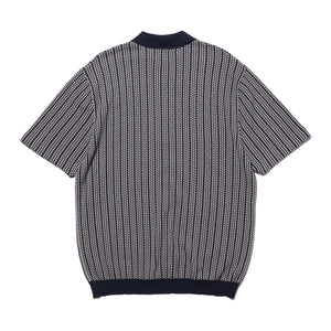 トップス 50s Pilgrim PoloShirt Half Zip Knit Polo Shirt