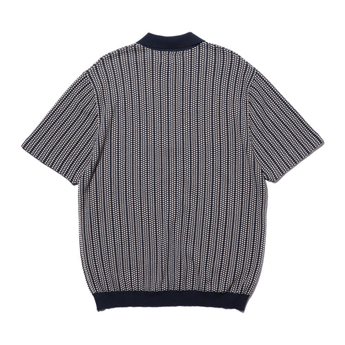 Half Zip Knit Polo Shirt
