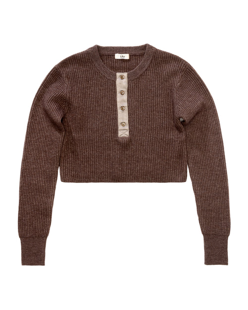 Henley Knit Top