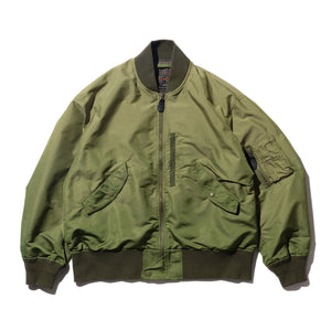 Iridescent Twill Military Flight Jacket