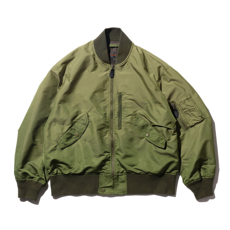 Iridescent Twill Military Flight Jacket