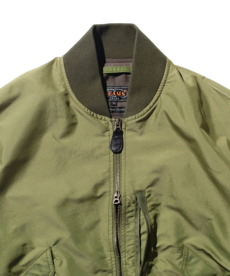 Iridescent Twill Military Flight Jacket