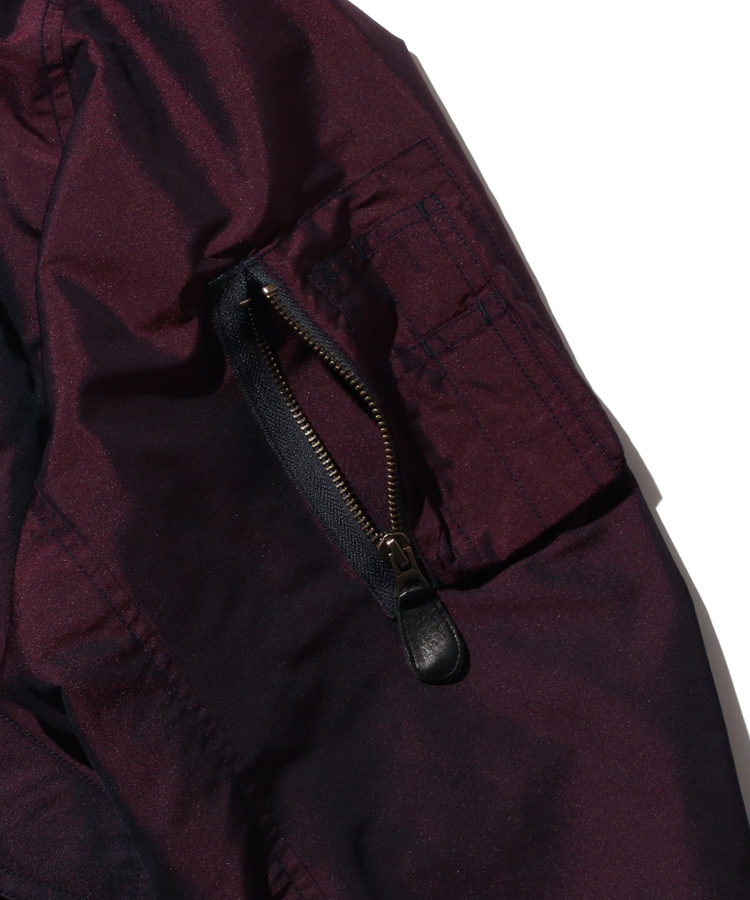 Iridescent Twill Military Flight Jacket