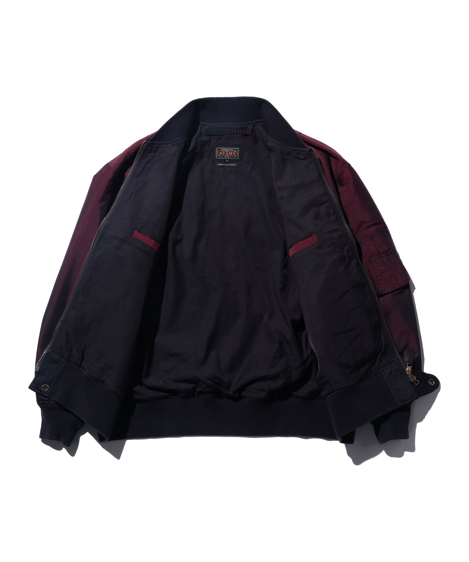 Iridescent Twill Military Flight Jacket