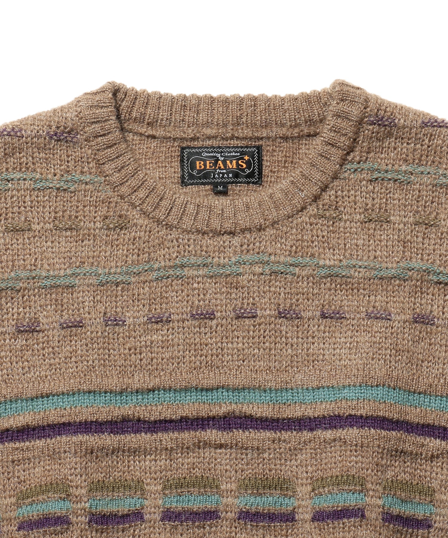 Jacquard Stripe Crew