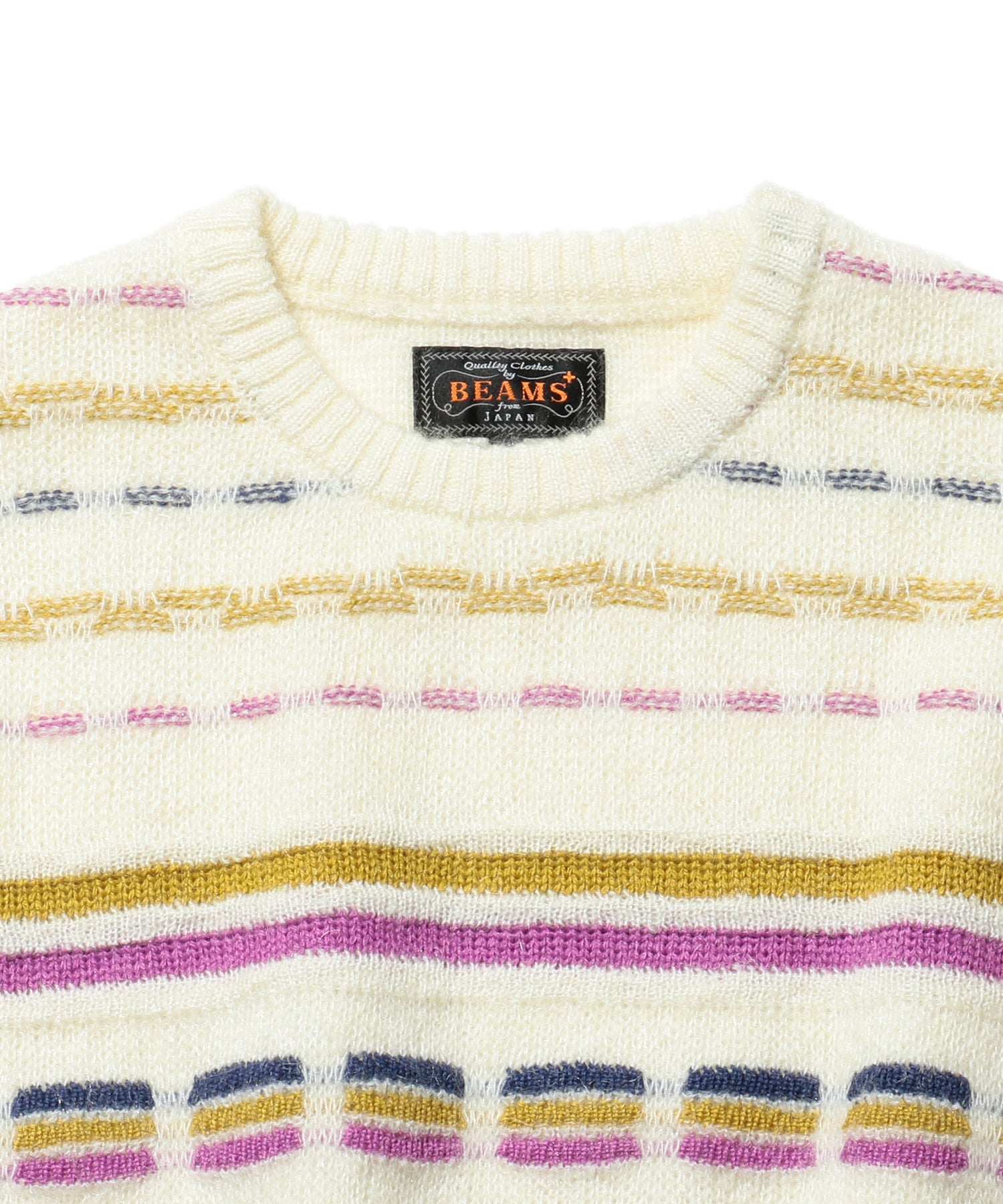Jacquard Stripe Crew