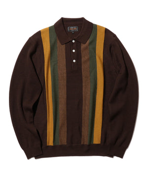  Knit Polo Stripe 