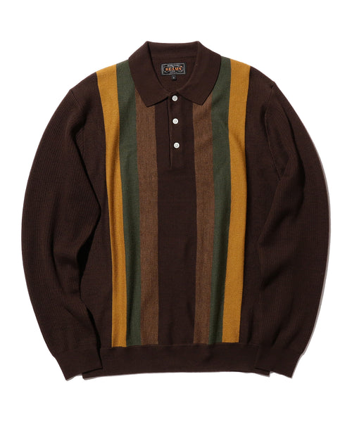 Knit Polo Stripe