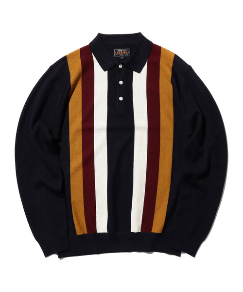 Knit Polo Stripe