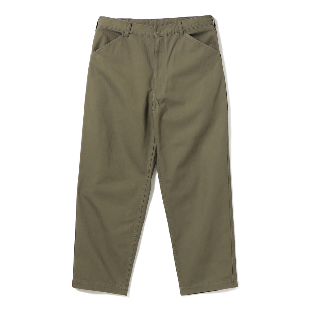 Pilgrim Surf + Supply Minimalist Salathe Herringbone Pant in Olive