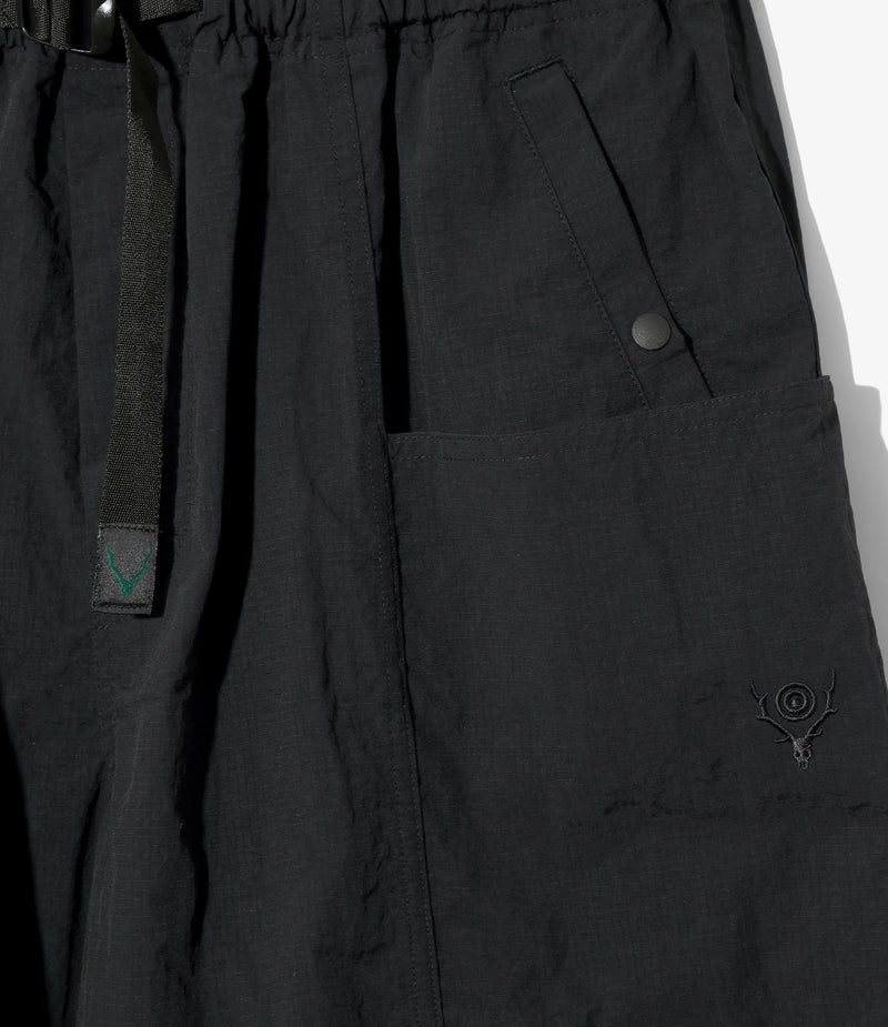 Nylon Ripstop Belted Center Seam Pant
