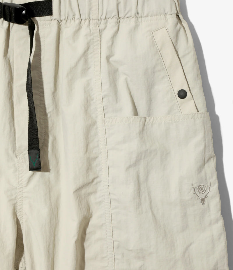 Nylon Ripstop Belted Center Seam Short