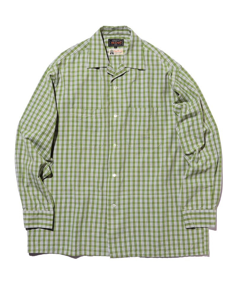 Open Collar 80/2 Madras Shirt