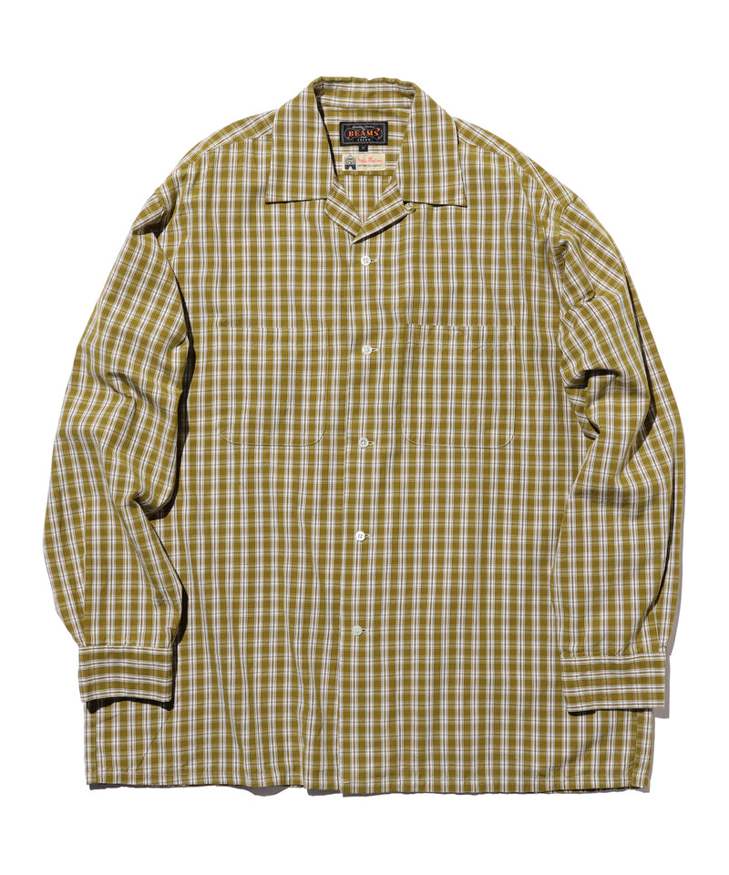Open Collar 80/2 Madras Shirt