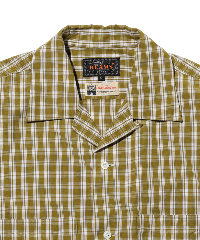 Open Collar 80/2 Madras Shirt
