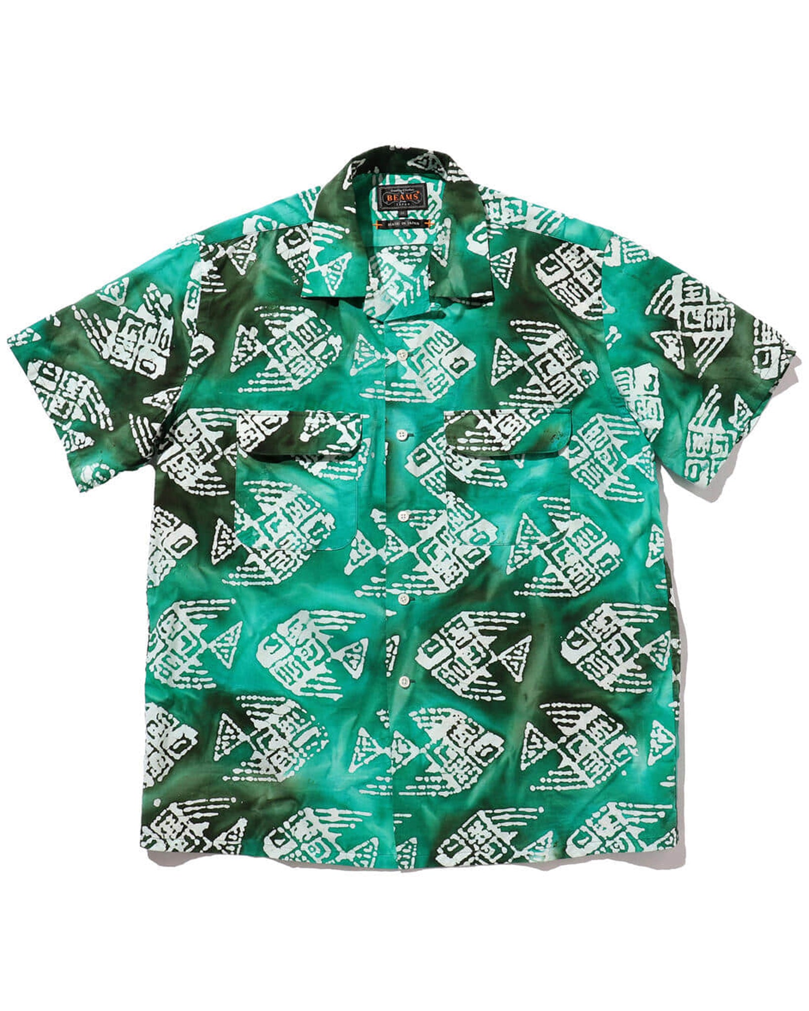 Open Collar Short Sleeve Shirt