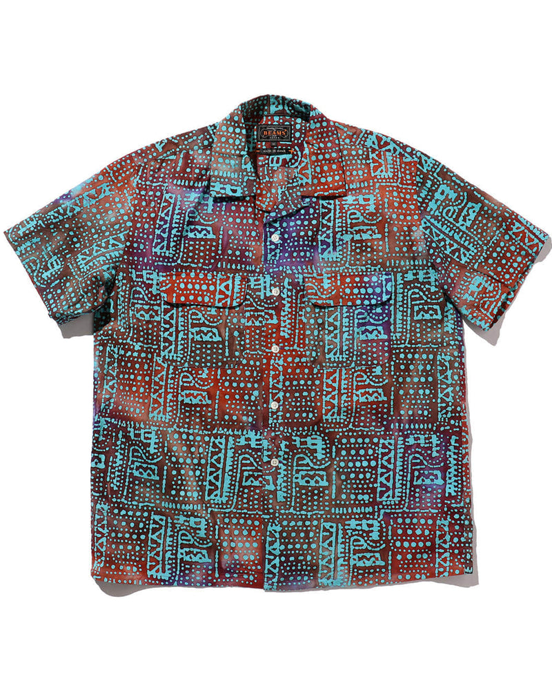 Open Collar Short Sleeve Shirt