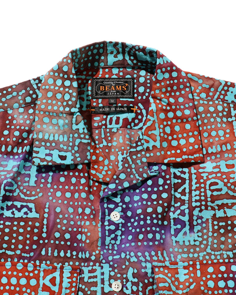 Open Collar Short Sleeve Shirt