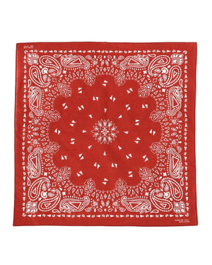 Paisley" Silk Bandana Scarf - Moonlight White