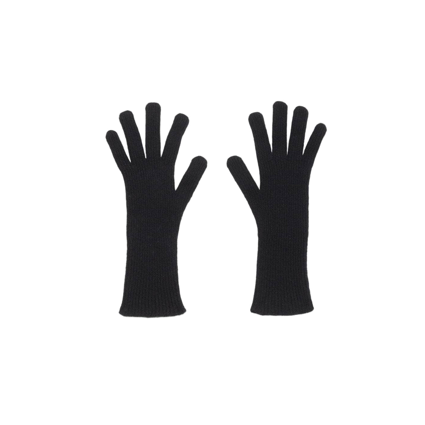 Recycled Cashmere Ribbed Gloves