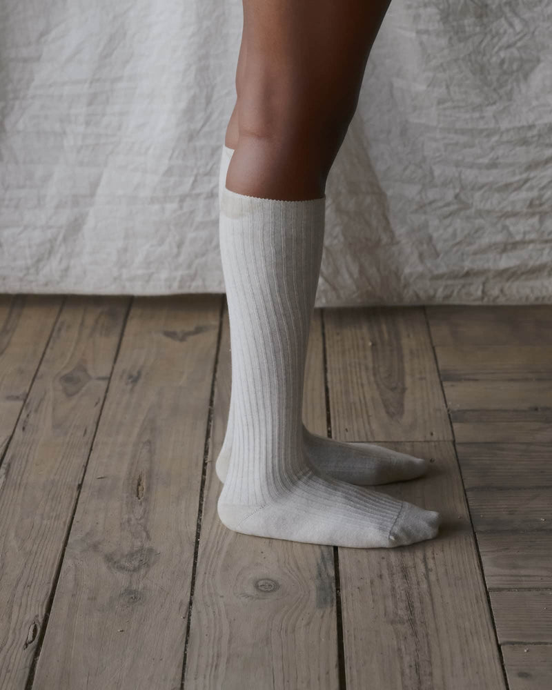 Rib Knee Socks
