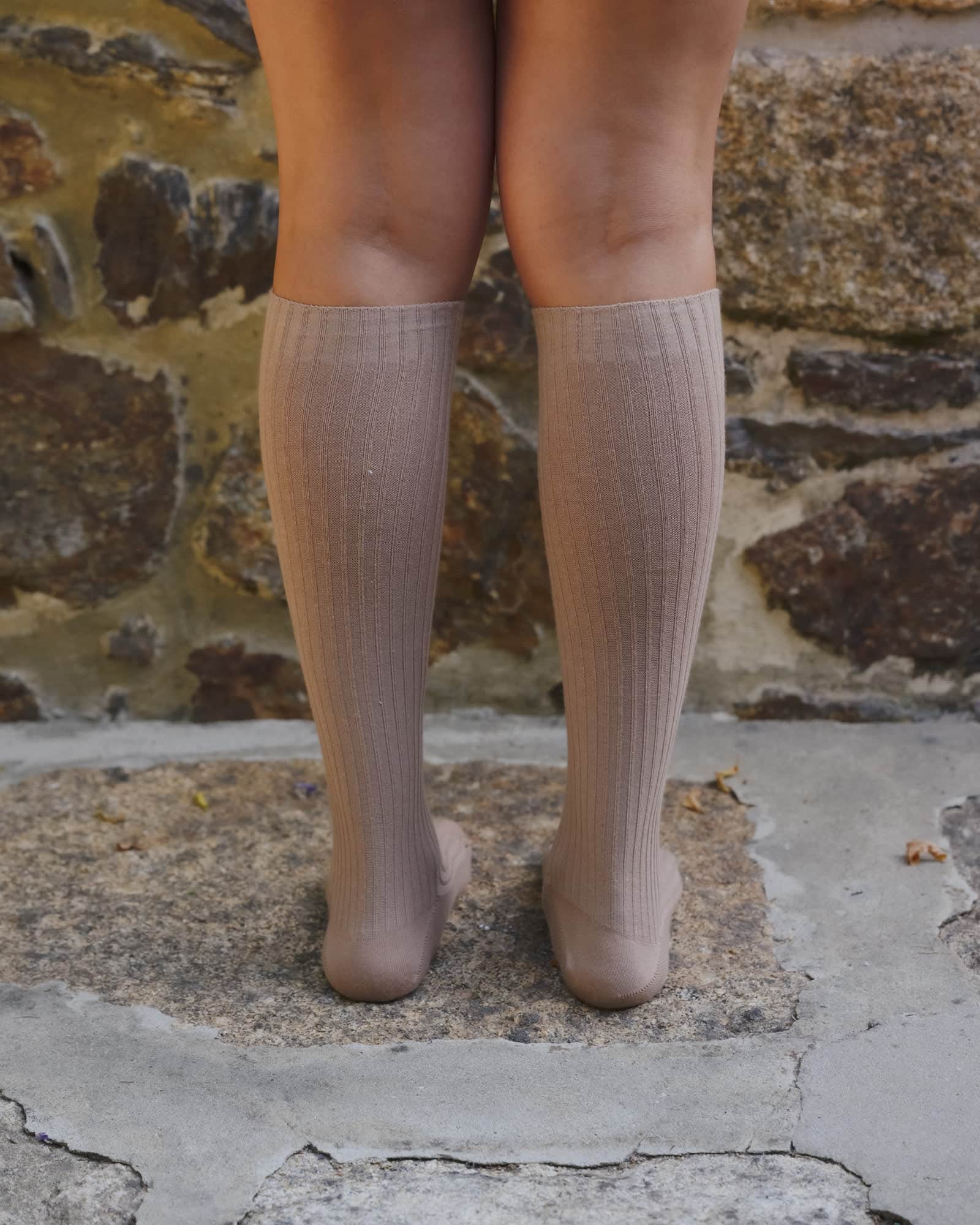 Rib Knee Socks