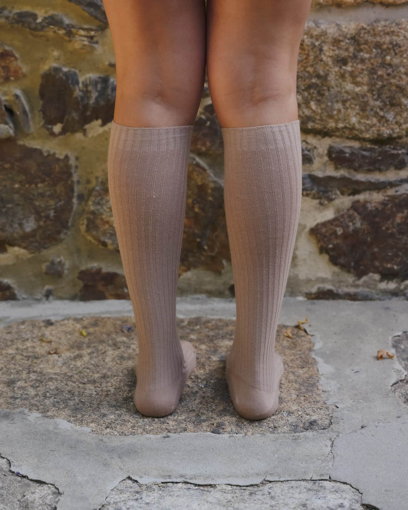 Rib Knee Socks