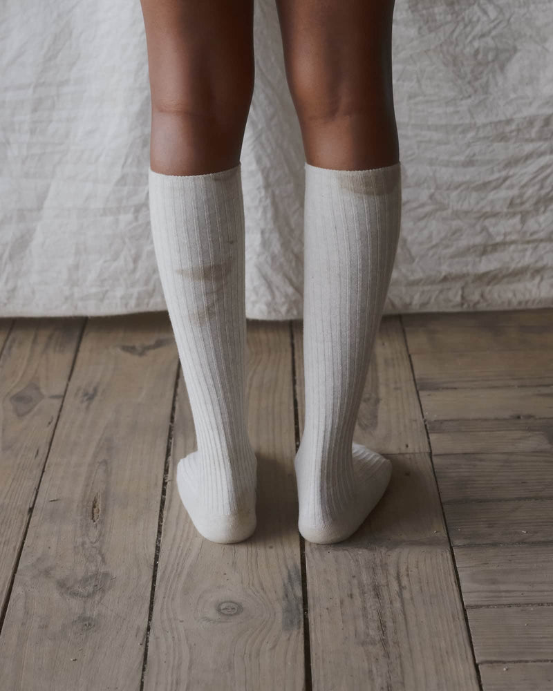 Rib Knee Socks