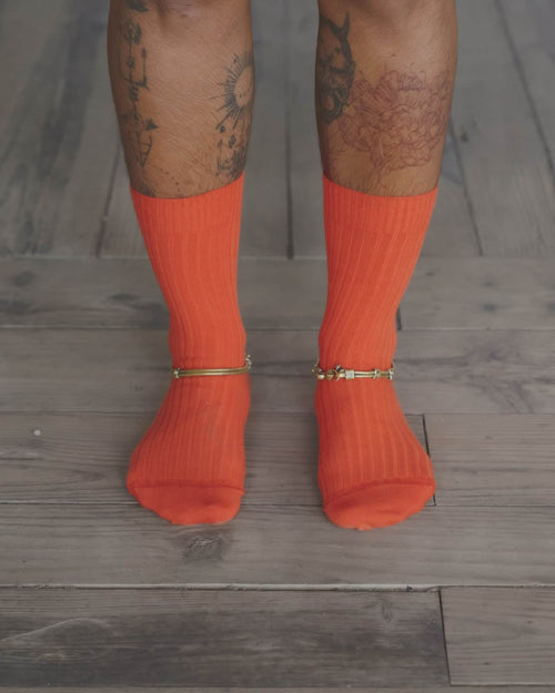 Rib Overankle Socks