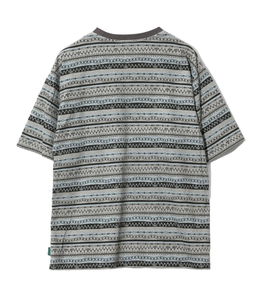 Stripe Jersey Short Sleeve Crew Neck Tee