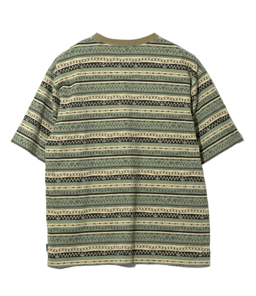 Stripe Jersey Short Sleeve Crew Neck Tee