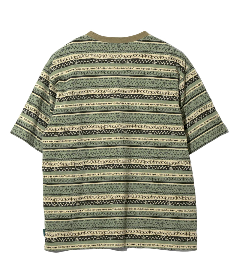 Stripe Jersey Short Sleeve Crew Neck Tee