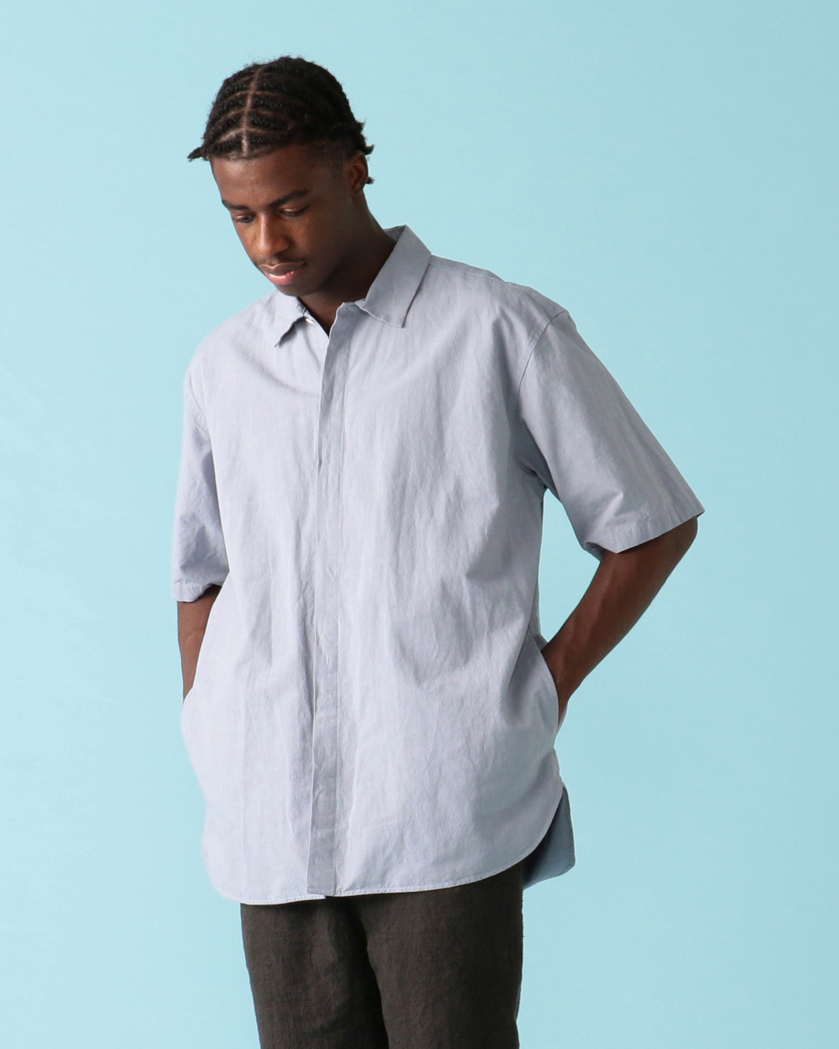 Teo Fly Front Short Sleeve Shirt