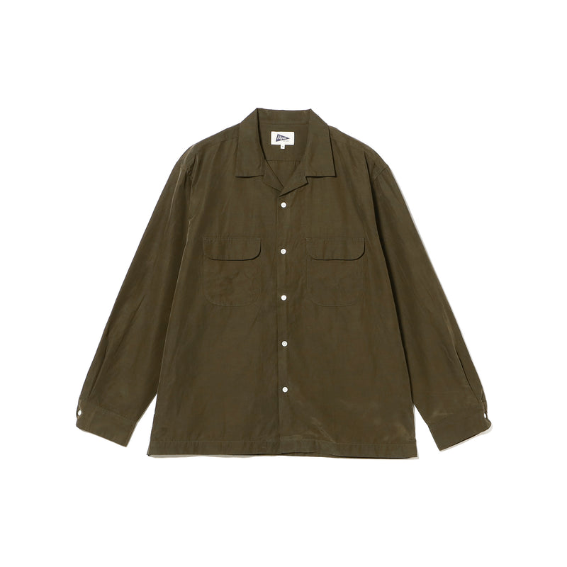Vincent Long Sleeve Cupro Cotton Shirt
