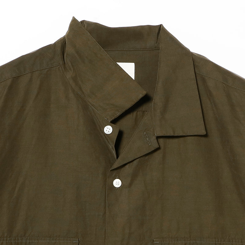 Vincent Long Sleeve Cupro Cotton Shirt