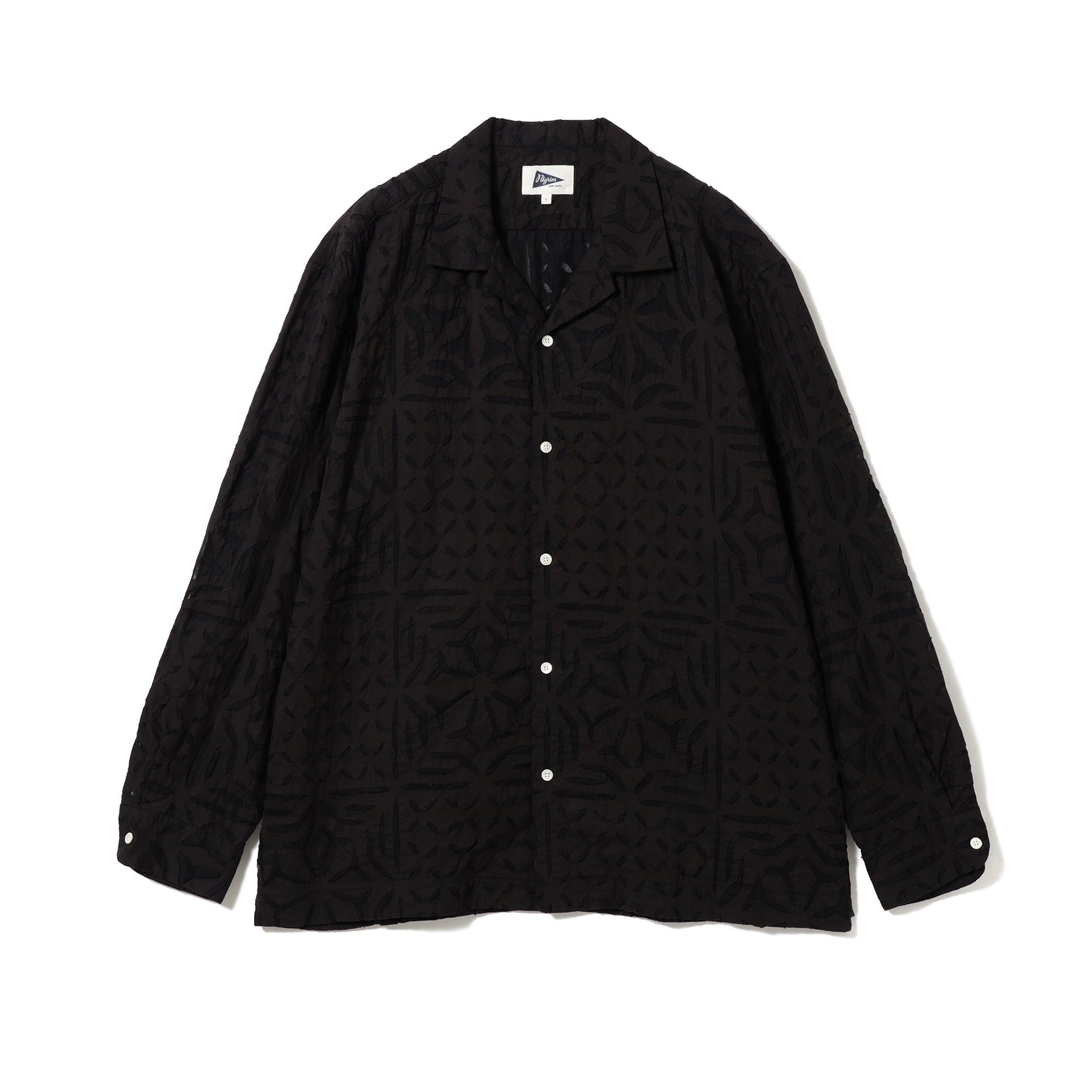 Vincent Long Sleeve Reverse Appliqué Shirt