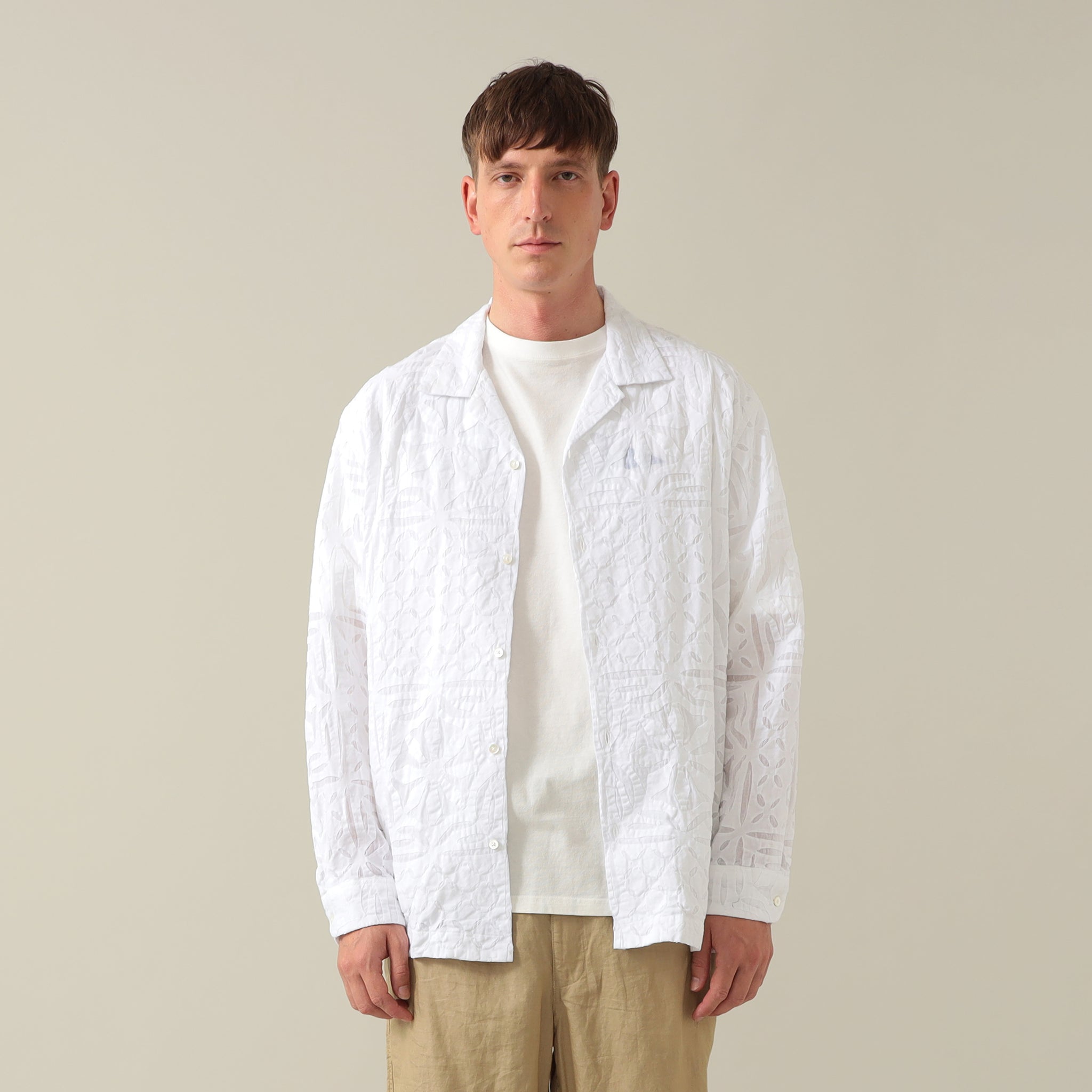 Vincent Long Sleeve Reverse Appliqué Shirt