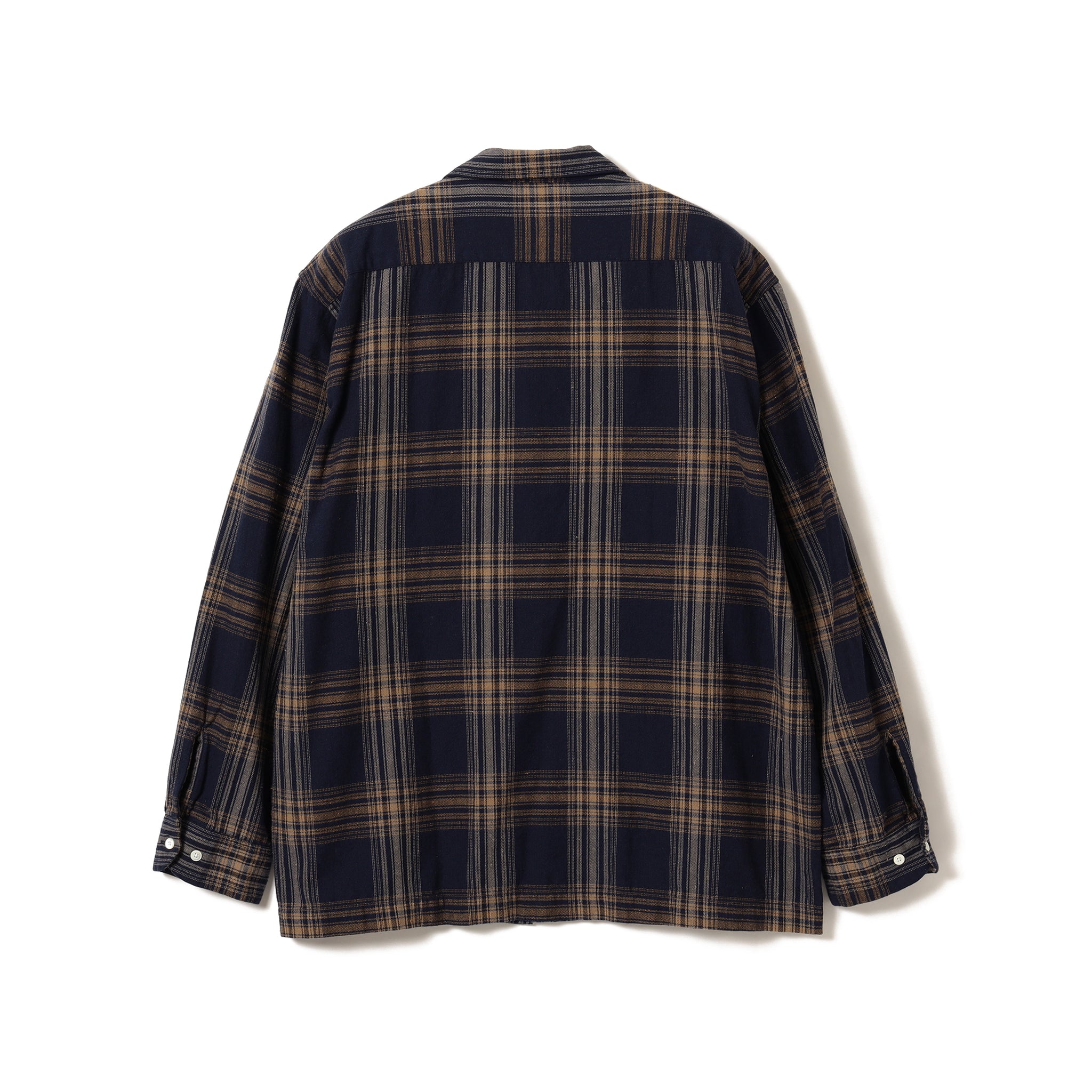 Vincent Nep Herringbone Plaid Shirt