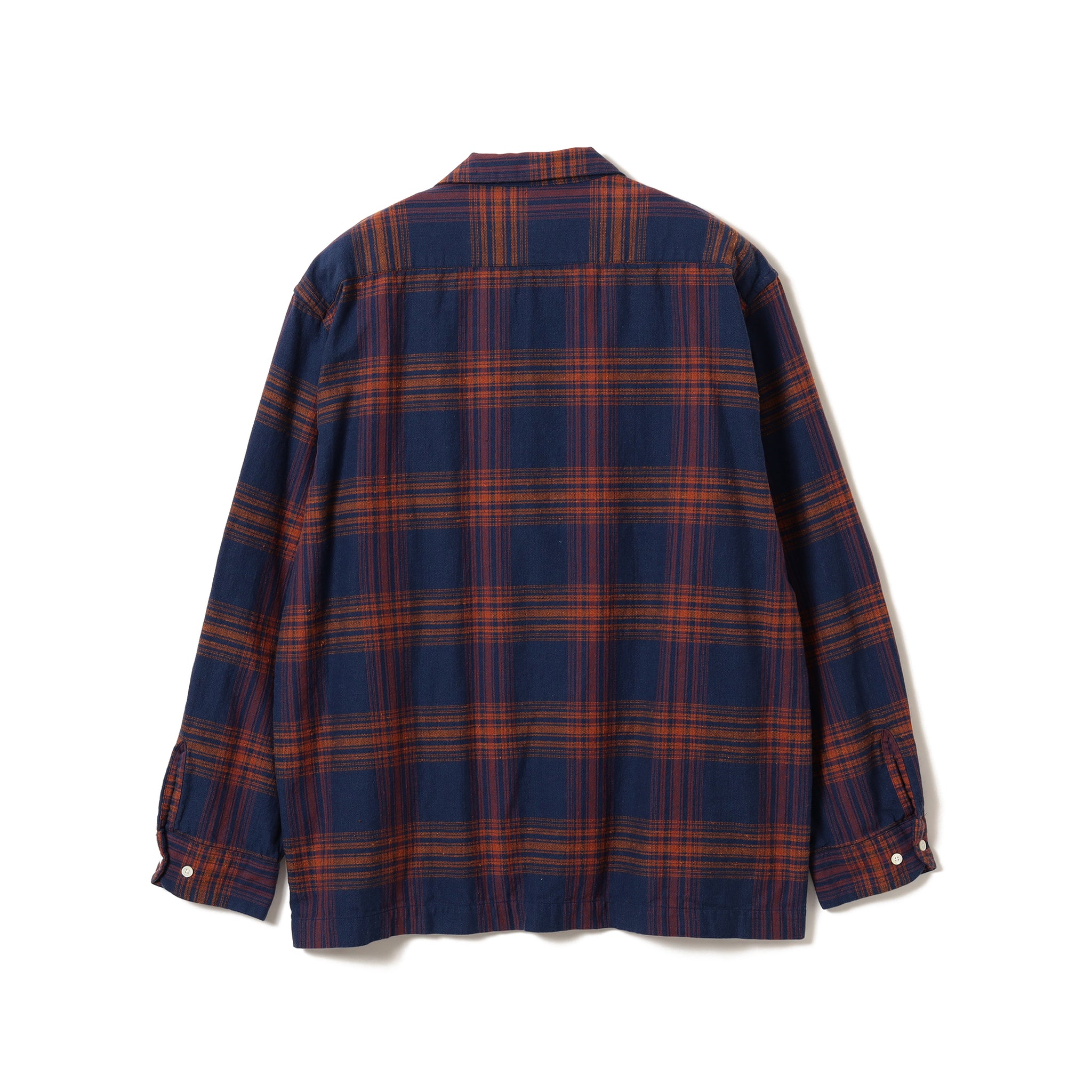 Vincent Nep Herringbone Plaid Shirt