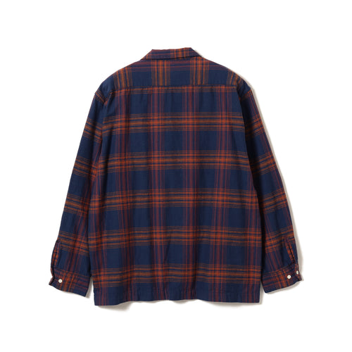 Vincent Nep Herringbone Plaid Shirt