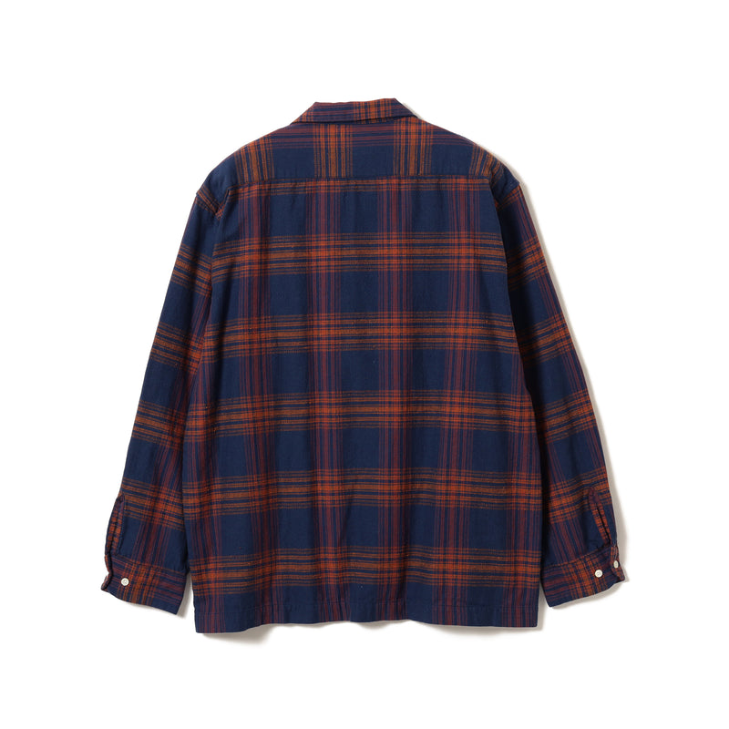 Vincent Nep Herringbone Plaid Shirt