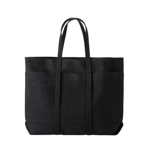 Washed Canvas 6 Pockets Tote Medium