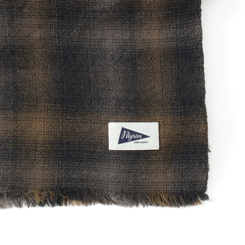Wool Ombre Check Shawl