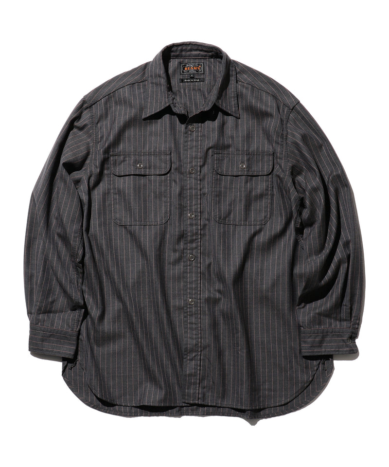 WORK Uniform Serge Pin Stripe Shirt