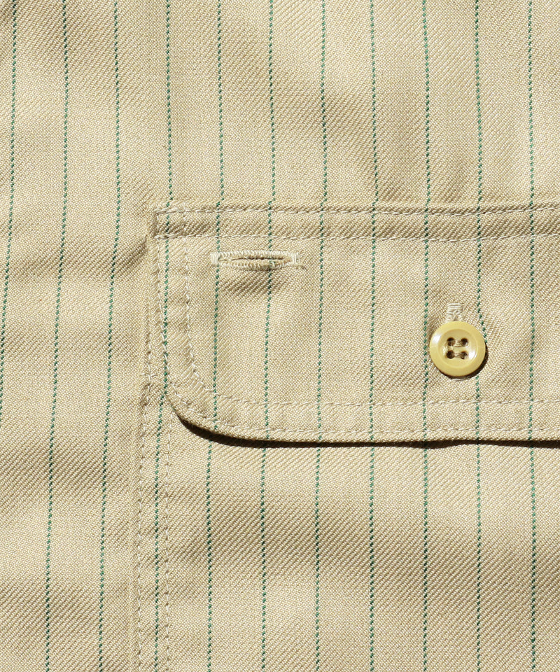 WORK Uniform Serge Pin Stripe Shirt